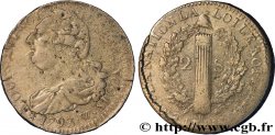 LOUIS XVI (MONARQUE CONSTITUTIONNEL)  2 sols dit &nbsp;au faisceau&nbsp;, type FRANÇOIS 1793 Lille