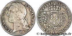 LOUIS XV DIT LE BIEN AIMÉ Dixième d&nbsp;écu aux branches d’olivier, tête ceinte d’un bandeau 1741 Tours TB+/TTB+