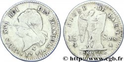 LOUIS XVI (MONARQUE CONSTITUTIONNEL)  15 sols dit &nbsp;au génie&nbsp;, type FRANÇOIS 1791 Paris