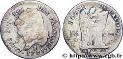 LOUIS XVI (MONARQUE CONSTITUTIONNEL)  15 sols dit &nbsp;au génie&nbsp;, type FRANÇOIS 1791 Limoges