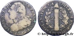 LOUIS XVI 2 sols dit &nbsp;au faisceau&nbsp;, type FRANÇOIS 1792 Paris