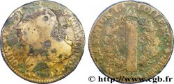 LOUIS XVI (MONARQUE CONSTITUTIONNEL)  2 sols dit &nbsp;au faisceau&nbsp;, type FRANÇOIS 1792 Paris