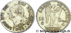 LOUIS XVI (MONARQUE CONSTITUTIONNEL)  15 sols dit &nbsp;au génie&nbsp;, type FRANÇOIS 1791 Paris