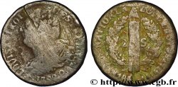 LOUIS XVI (MONARQUE CONSTITUTIONNEL)  2 sols dit  au faisceau , type FRANÇOIS 1792 Perpignan