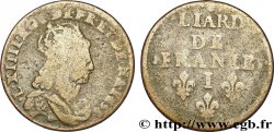 LOUIS XIV &nbsp;THE SUN KING&nbsp; Liard de cuivre 1656 Limoges VG