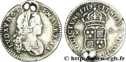 LOUIS XV  THE WELL-BELOVED  X sols de Navarre 1719 Lyon