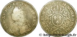 LOUIS XV DIT LE BIEN AIMÉ Écu aux branches d&nbsp;olivier, buste habillé 1726 Paris