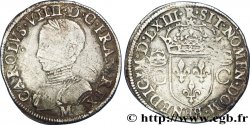 CHARLES IX Teston, 2e type 1563 Toulouse fSS/SS
