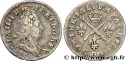 LOUIS XIV LE GRAND OU LE ROI SOLEIL Cinq sols aux insignes 1703 Strasbourg