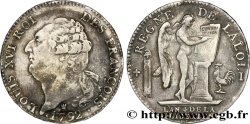 LOUIS XVI Écu dit  au génie , légende FRANÇOIS 1792 Limoges