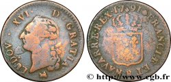 LOUIS XVI Sol dit &nbsp;à l&nbsp;écu&nbsp; 1791 Rouen
