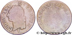 LOUIS XVI Sol dit &nbsp;à l&nbsp;écu&nbsp; 1791 Bordeaux