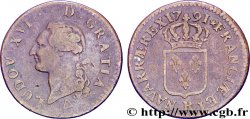 LOUIS XVI Sol dit &nbsp;à l&nbsp;écu&nbsp; 1791 Orléans