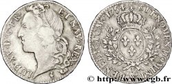 LOUIS XV DIT LE BIEN AIMÉ Demi-écu aux branches d’olivier, tête ceinte d’un bandeau 1754 Lille TB+/TTB