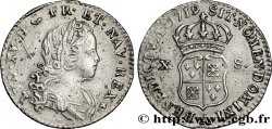 LOUIS XV DIT LE BIEN AIMÉ X sols de Navarre 1719 Paris TTB+