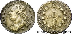 LOUIS XVI (MONARQUE CONSTITUTIONNEL)  12 deniers dit &nbsp;au faisceau&nbsp;, type FRANÇOIS 1792 Saumur TTB