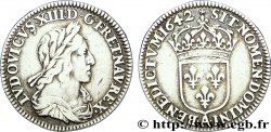 LOUIS XIII  Douzième d&nbsp;écu, buste drapé et cuirassé (2e buste de Jean Warin) 1642 Paris, Monnaie de Matignon