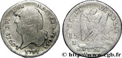 LOUIS XVI (MONARQUE CONSTITUTIONNEL)  15 sols dit &nbsp;au génie&nbsp;, type FRANCOIS 1791 Pau AB