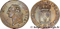 LOUIS XVI Sol dit &nbsp;à l&nbsp;écu&nbsp; 1791 Lille