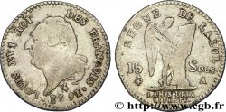 LOUIS XVI (MONARQUE CONSTITUTIONNEL)  15 sols dit &nbsp;au génie&nbsp;, type FRANÇOIS 1791 Paris