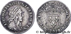 LOUIS XIII LE JUSTE Douzième d&nbsp;écu, buste drapé et cuirassé (2e buste de Jean Warin) 1643 Paris, Monnaie de Matignon