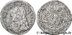 LOUIS XV DIT LE BIEN AIMÉ Vingtième d’écu aux branches d’olivier, buste habillé 1730 Reims TB+