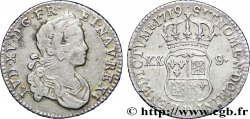 LOUIS XV DIT LE BIEN AIMÉ XX sols de Navarre 1719 Lyon TTB