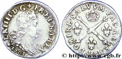 LOUIS XIV LE GRAND OU LE ROI SOLEIL Cinq sols aux insignes 1703 Strasbourg