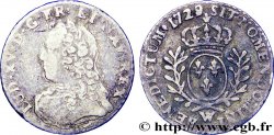 LOUIS XV DIT LE BIEN AIMÉ Vingtième d’écu aux branches d’olivier, buste habillé 1729 Lille TB/TB+
