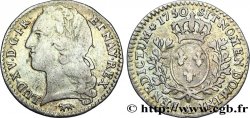 LOUIS XV DIT LE BIEN AIMÉ Dixième d&nbsp;écu aux branches d’olivier, tête ceinte d’un bandeau 1750 Paris TB/TTB