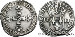 LOUIS XIII LE JUSTE Quart d&nbsp;écu, à la croix fleurdelisée, titulature côté croix 1615 Rouen TTB