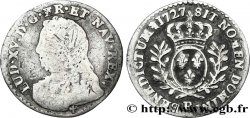 LOUIS XV DIT LE BIEN AIMÉ Vingtième d’écu aux branches d’olivier, buste habillé 1727 Orléans B