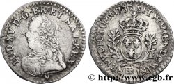 LOUIS XV DIT LE BIEN AIMÉ Vingtième d’écu aux branches d’olivier, buste habillé 1732 Strasbourg TTB/TB