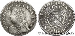 LOUIS XV DIT LE BIEN AIMÉ Vingtième d’écu aux branches d’olivier, buste habillé 1730 Limoges TB+/TB