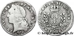 LOUIS XV DIT LE BIEN AIMÉ Vingtième d&nbsp;écu aux branches d’olivier, tête ceinte d’un bandeau 1769 Bayonne TB/TB+