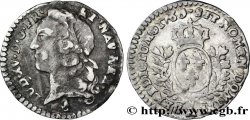 LOUIS XV  THE WELL-BELOVED  Vingtième d écu aux branches d’olivier, tête ceinte d’un bandeau 1766 Paris