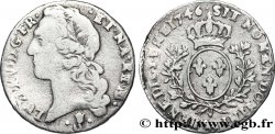 LOUIS XV DIT LE BIEN AIMÉ Dixième d&nbsp;écu aux branches d’olivier, tête ceinte d’un bandeau 1746 Pau TB