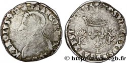 HENRY III. COINAGE AT THE NAME OF CHARLES IX Teston, 4e type 1575 Bayonne