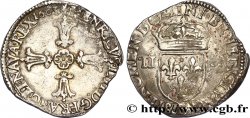 HENRI IV LE GRAND Quart d écu, croix feuillue de face 1603 Angers