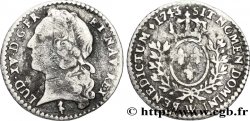 LOUIS XV DIT LE BIEN AIMÉ Vingtième d écu aux branches d’olivier, tête ceinte d’un bandeau 1743 Lille