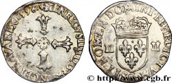 HENRI IV LE GRAND Quart d&nbsp;écu, croix feuillue de face 1596 Rennes