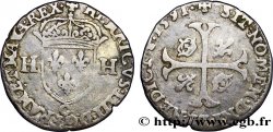 HENRI IV LE GRAND Douzain aux deux H, 2e type 1591 Saint-Lô