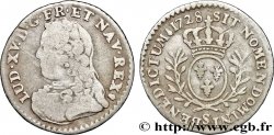 LOUIS XV DIT LE BIEN AIMÉ Vingtième d’écu aux branches d’olivier, buste habillé 1728 Reims TB/TB+