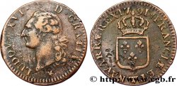 LOUIS XVI Sol dit &nbsp;à l&nbsp;écu&nbsp; 1791 Lille TTB