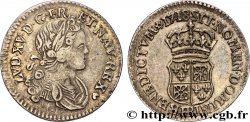 LOUIS XV DIT LE BIEN AIMÉ Dixième d&nbsp;écu dit &nbsp;de France-Navarre&nbsp; 1718 Strasbourg