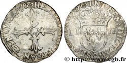 HENRY IV Quart d écu, croix feuillue de face 1603 Rennes