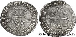HENRI III Douzain aux deux H, 1er type 1577 Lyon