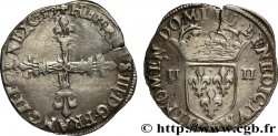 HENRY III Quart d écu, croix de face 1579 Angers