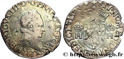 HENRI III Demi-teston, 4e type 1576 La Rochelle