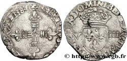 HENRI III Huitième d&nbsp;écu, croix de face 1584 Bayonne